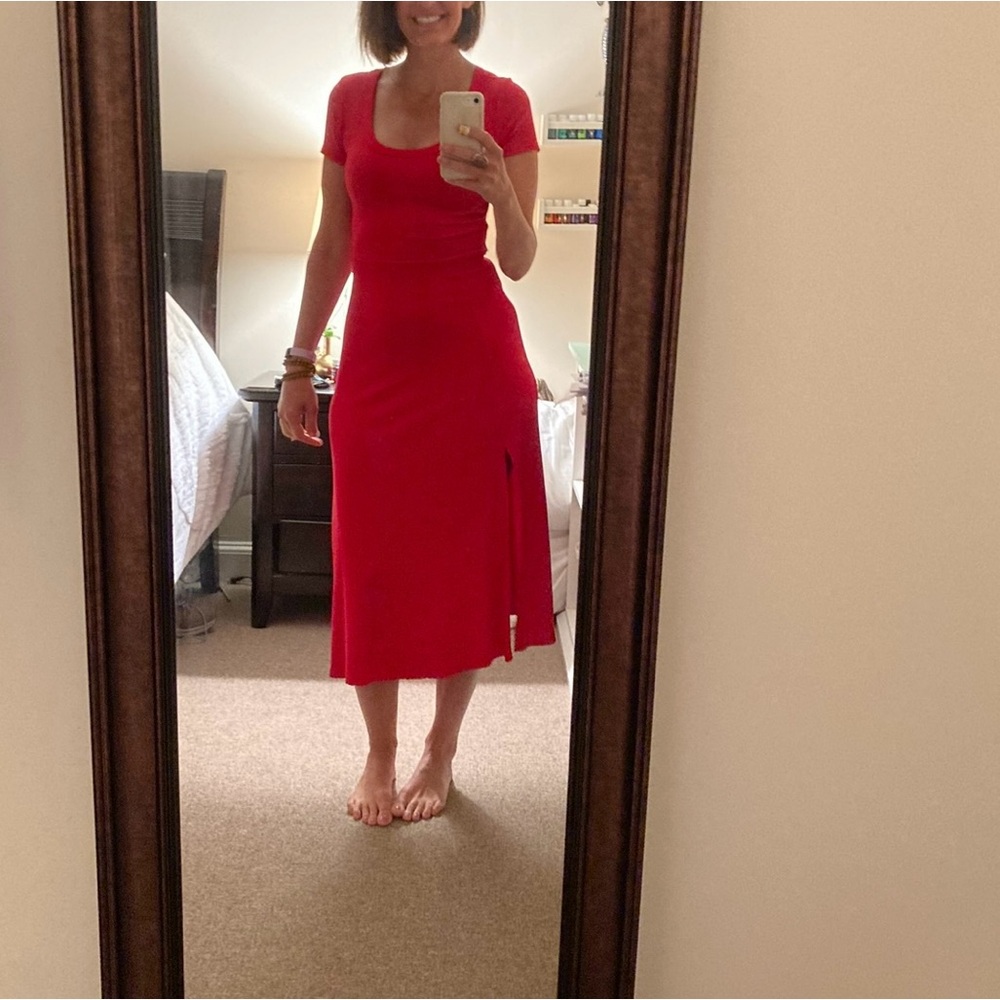Red Midi Dress